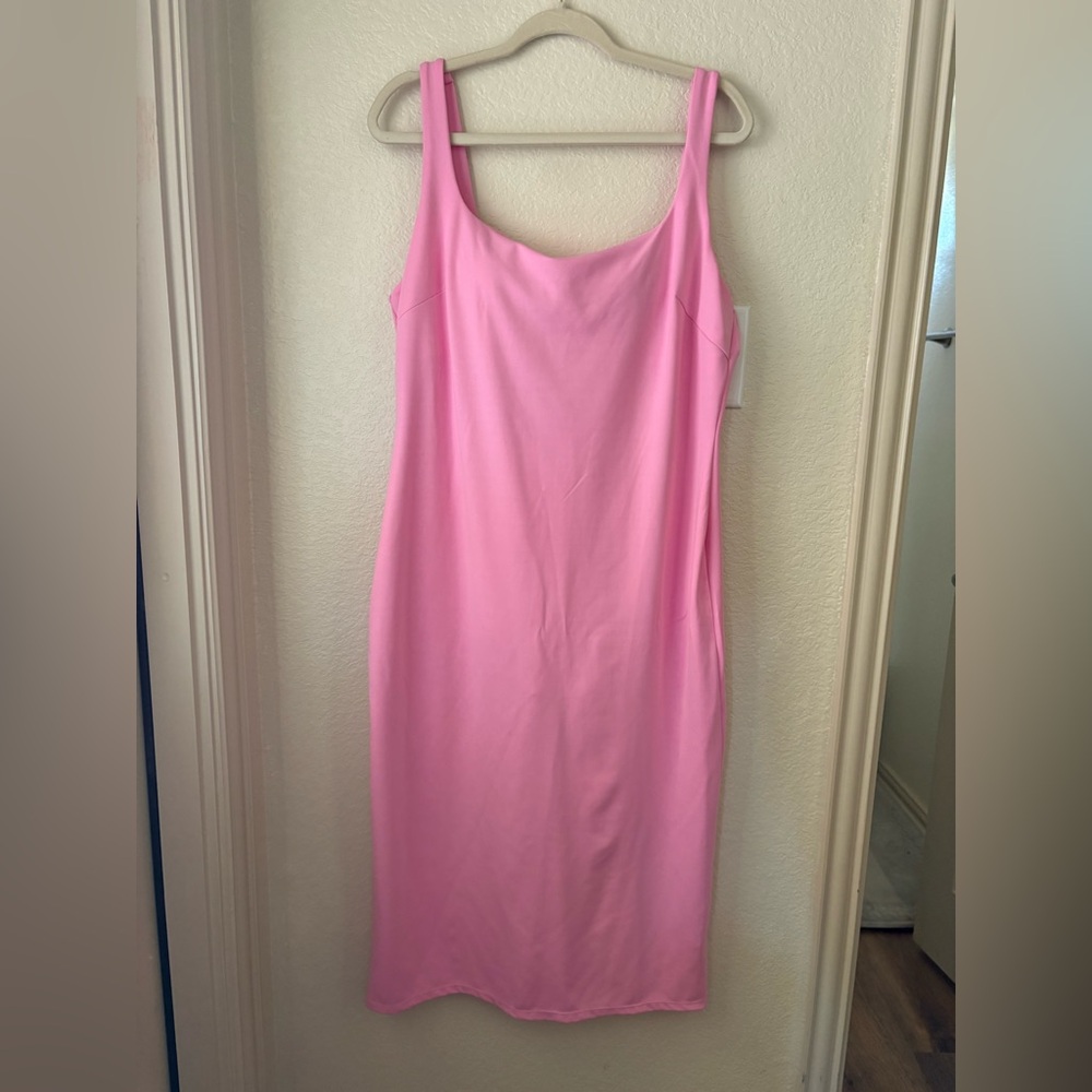 HALARA Pink Midi Tank Dress